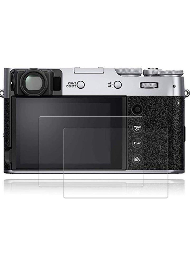 2 Pack Screen Protector Compatible with Fujifilm X100V XT4 XE4 Camera LCD Tempered Glass 9H Hardness Anti-Scrach Anti-Bubble  - Image 2