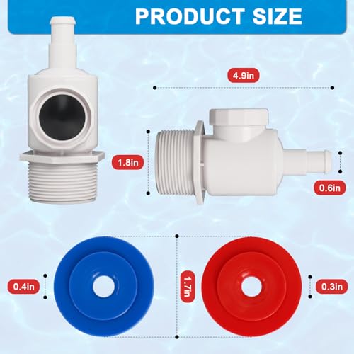 Podoy 9-100-9001 UWF Connector Assembly Replacement Compatible with Polaris Zodiac 380 280 180 Pool Cleaner Universal Wall Fitting Connector Assembly Part by Podoy - Image 3