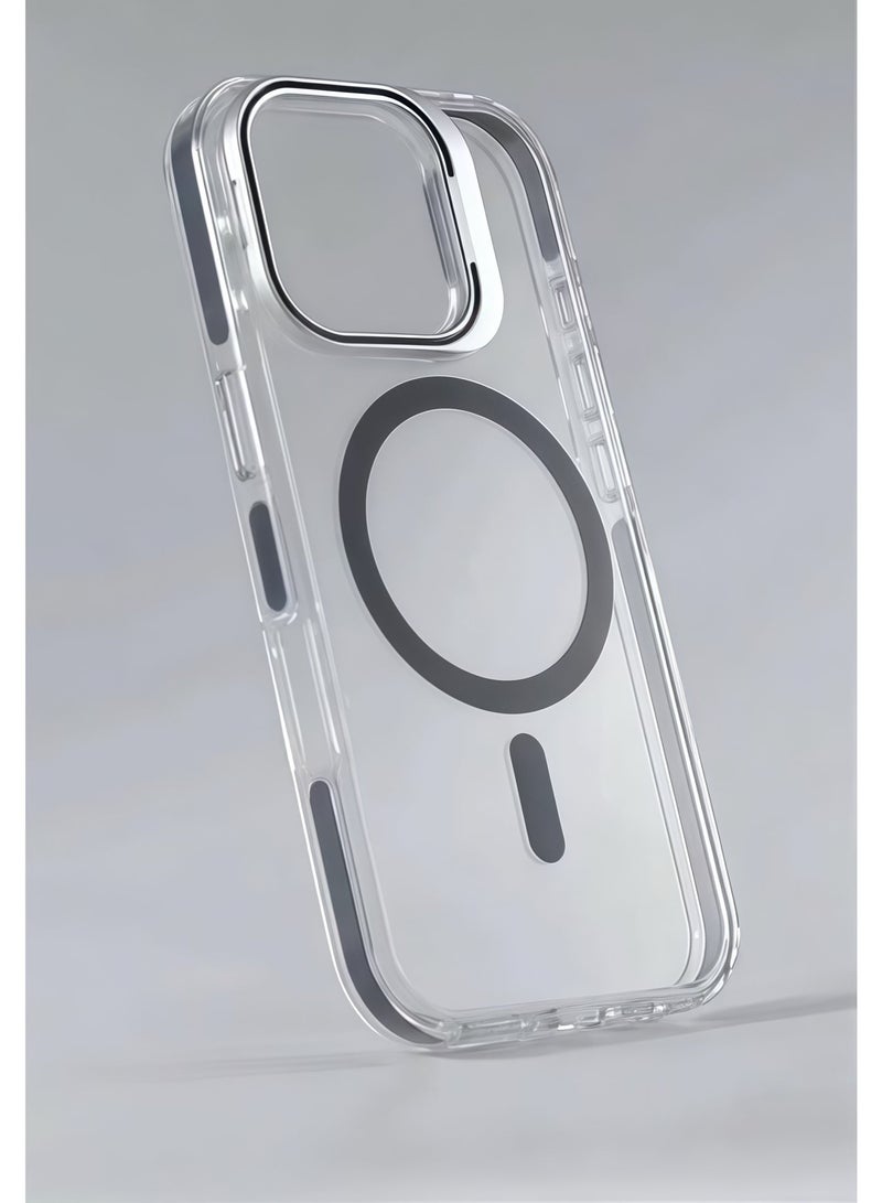 Apple iPhone 15 protective case, magnetic MagSafe protective cover, [full shockproof protection] computer back panel, lens holder anti-collision protective case, with strong magnet - Image 2
