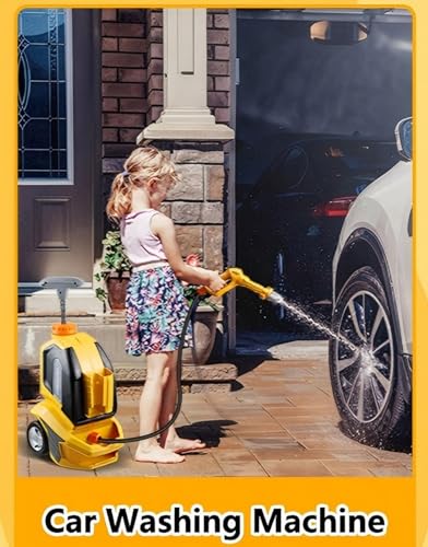 Essovee Kids Clean Car Wash Toy Kids Power Washer Toddler Cleaning Set Pretend Play Tools Role Playing Cleaning STEM Toys Gift for Toddler Boys Girls Ages 3 4 5 - Image 5