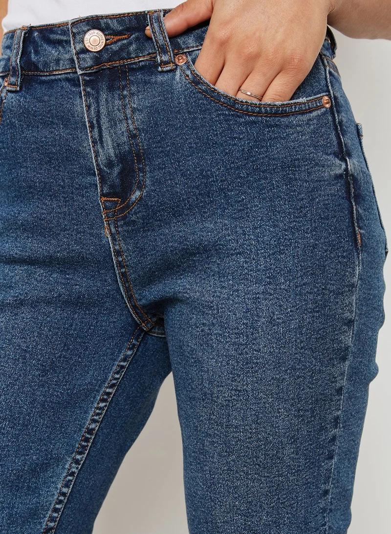 NEW LOOK Dark Wash Crop Skinny Jeans