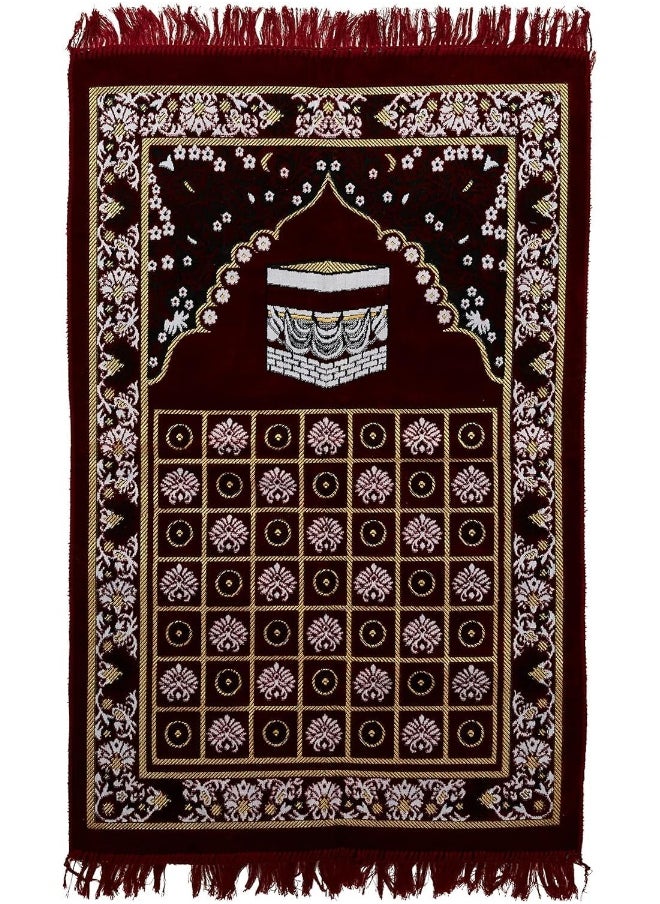 ALSAQER - Alsaqer Turkey Muslim Prayer Mat, Musalla | Islamic Prayer Mat | Muslim Prayer Rug | Premium Design and Quality | Made in Turkey | Soft Touch with Cotton Padded Back (Multicolours) - Image 1