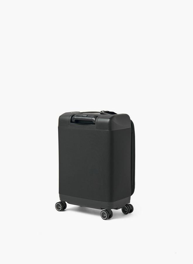Wave Textured Softcase Luggage Trolley With Retractable Handle - 20 Inches Cabin Bag - Image 3