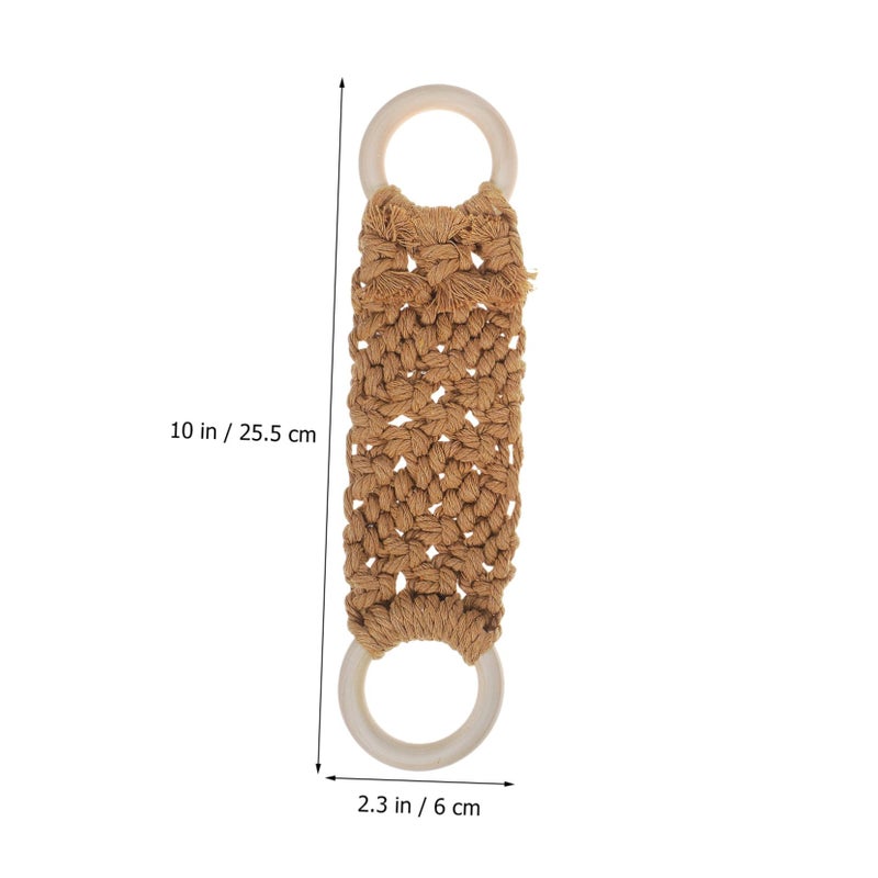 Handmade Crochet Towel Rings Set Of 3 For Kitchen Bathroom Soft Material Space Saving Design - Image 3