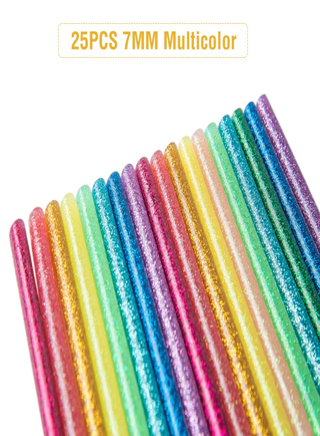 Hot Glue Stick 25PCS 7MM DIY Manual Transparent Color Flash Gold Onion Magic Color Luminous Hot Melt Strip for Sticking  Filling Repair - Image 4