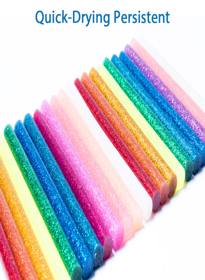 Hot Glue Stick 25PCS 7MM DIY Manual Transparent Color Flash Gold Onion Magic Color Luminous Hot Melt Strip for Sticking  Filling Repair - Image 2