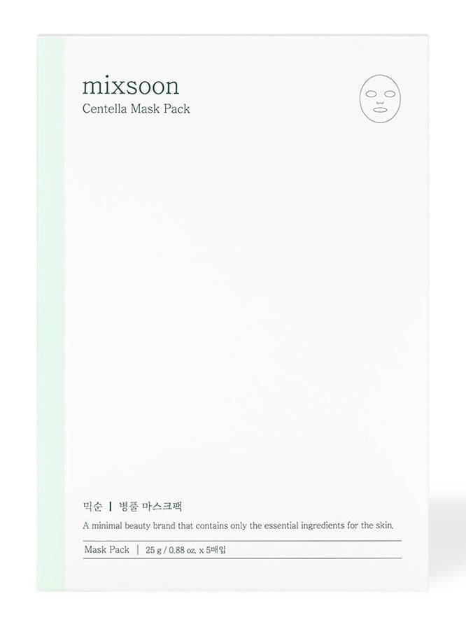mixsoon Centella Mask Pack of 5 25g