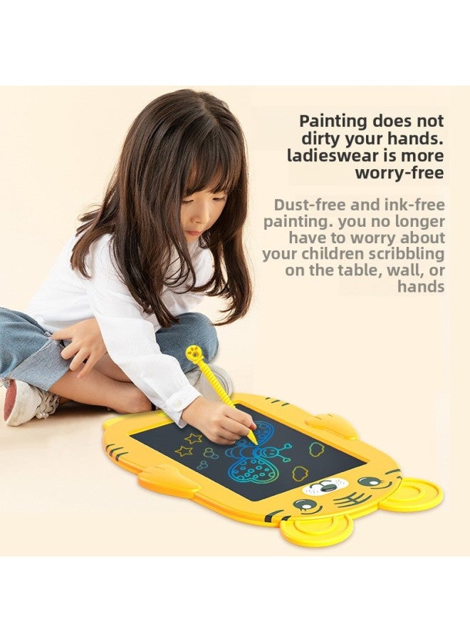 Cartoon Color Drawing Board 12 Zodiac Handwriting Board Children's Painting Graffiti Board Electronic Light Energy Small Blackboard Special-Color:White Panda  - Image 4