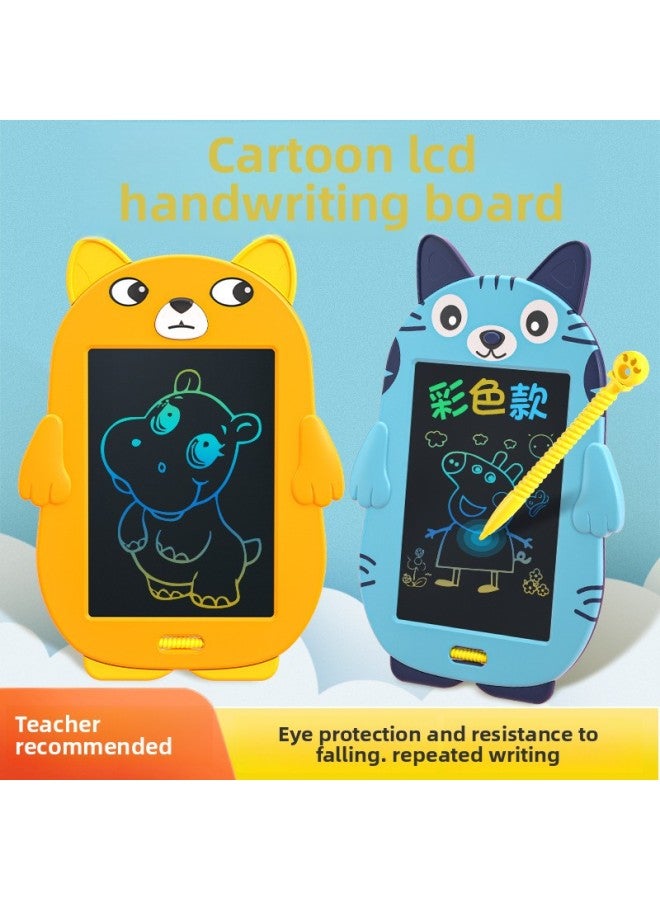 Cartoon Color Drawing Board 12 Zodiac Handwriting Board Children's Painting Graffiti Board Electronic Light Energy Small Blackboard Special-Color:White Panda  - Image 3