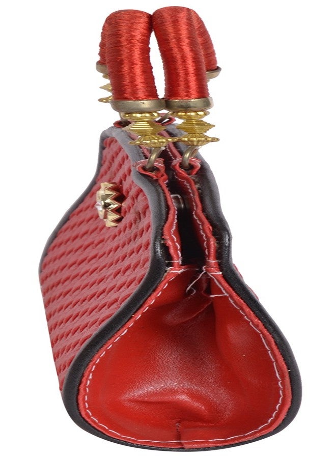 Ledera Women's Handbag (Red, 308) - Image 3