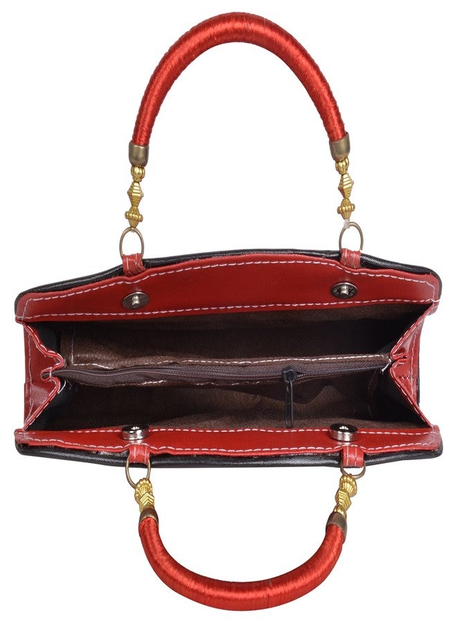 Ledera Women's Handbag (Red, 308) - Image 5