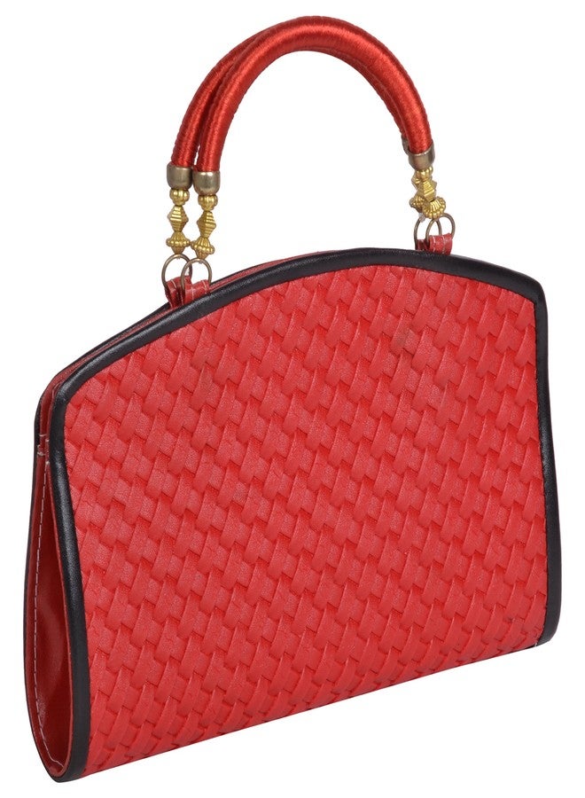 Ledera Women's Handbag (Red, 308) - Image 2