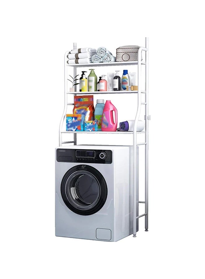 LeoStar Multi-Purpose Over-Washer Rack | 3-Tier Shelving System for Laundry & Bathroom Storage | Heavy-Duty, Rust-Resistant Frame | Ideal Organizer for Detergents, Accessories & Home Essentials - Image 4