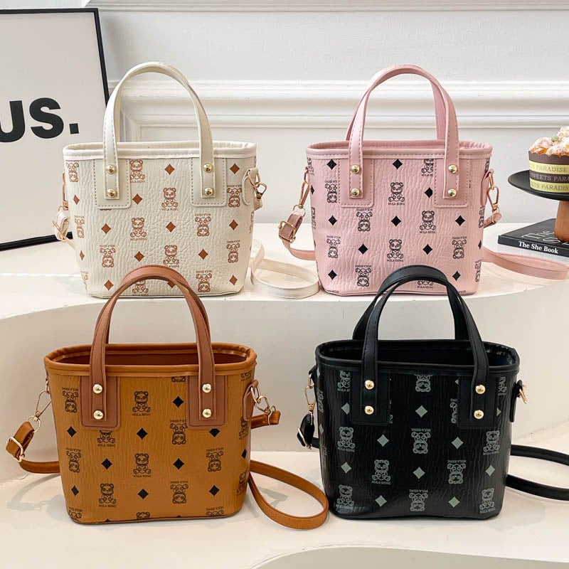Trendy Macaron Bucket Bag for Women, Shoulder & Crossbody Handbag - Image 1
