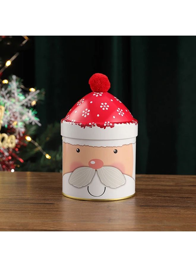 صندوق تخزين دلو حلوى عيد الميلاد المخصص مع قبعة سانتا، غزال الرنة، رجل الثلج، تغليف هدايا ملون - Image 5