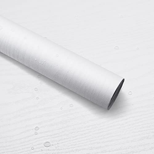 Seonta Wood Peel & Stick Wallpaper - 16"x198" White Wood Grain Contact Paper, Self-Adhesive Wallpaper for Furniture, Cabinet, Countertop, Shelf - Image 2