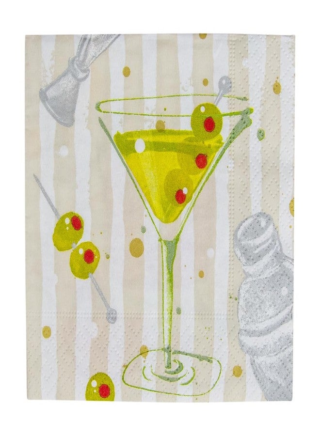 Caspari Speakeasy Cocktail Napkins - 20 Per Package - Image 2