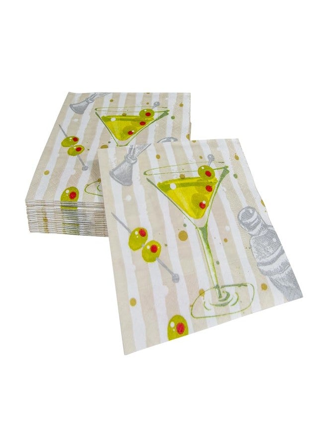 Caspari Speakeasy Cocktail Napkins - 20 Per Package - Image 4