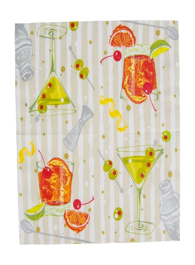 Caspari Speakeasy Cocktail Napkins - 20 Per Package - Image 5