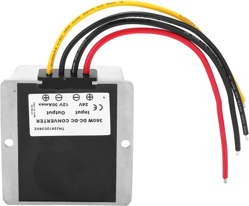 DC to DC Converter 24V to 12V 30A 360W High Efficiency Voltage Regulator Power Supply Module for Automotive LED Solar Systems - Image 1