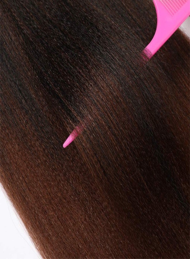 ShowCoco Pre-stretched Braiding Hair Extension Professional Braiding hair 12 Inch 8 Packs Hair Extensions For Braids Ombre Natural Black To Brown (12Inch,#1B/30) - Image 4