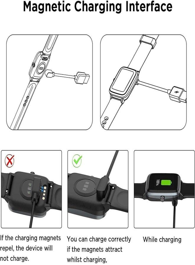 CERLINK كابل شحن USB متعدد الاستخدامات من CERLINK لساعات Noise ColorFit Pro 4 / Pro 4 Alpha / Pro 4 Max / Pulse 2 Max / ColorFit Pulse / Pulse Grand / Pulse 3 / ColorFit Ultra / Ultra 3 / Pulse Go Buzz - Image 4