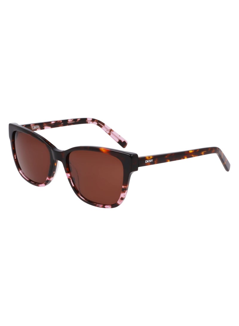 DKNY FULL RIM ACETATE ACETATE DKNY SUN DK552S 5517 (269) HONEY/PINK TORTOISE - Image 1