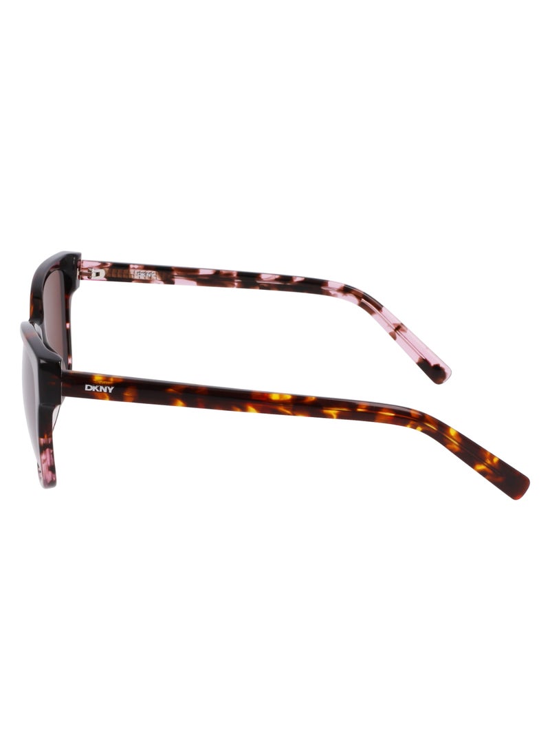 DKNY FULL RIM ACETATE ACETATE DKNY SUN DK552S 5517 (269) HONEY/PINK TORTOISE - Image 4