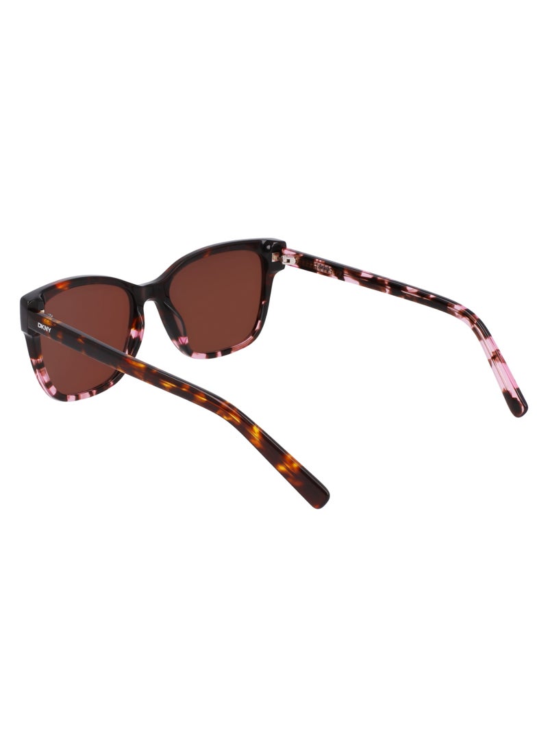 DKNY FULL RIM ACETATE ACETATE DKNY SUN DK552S 5517 (269) HONEY/PINK TORTOISE - Image 5