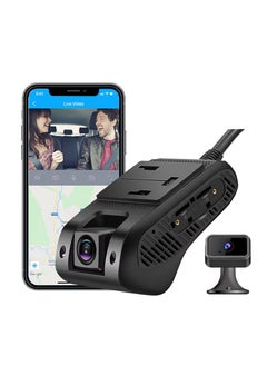 JC400 Dashcam Front and Rear 4G WIFI Hotspot Inside Camera Live Stream Video PC Dual Car Record Car Camera Driving Recorder G-Sensor Loop Records