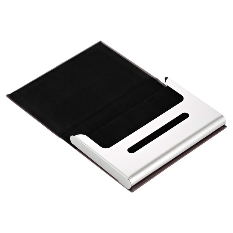Goldedge Card Holder for Men - Leather, Brown - Image 1