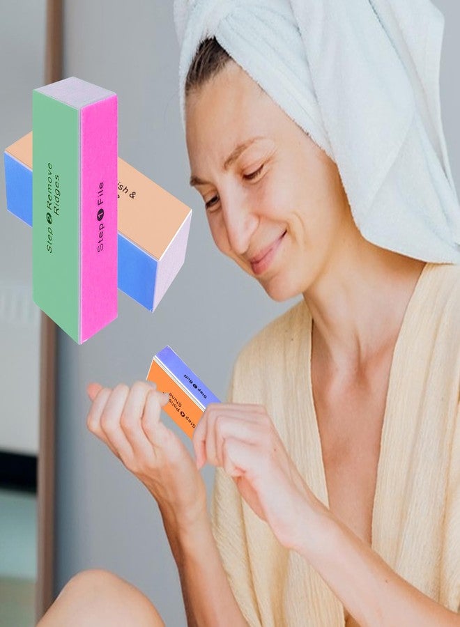 سكيبيا مجموعة SKYPIA المكونة من قطعتين من مبردات الأظافر الاحترافية ذات الأربعة اتجاهات، لتنعيم وتلميع الأظافر وإضفاء اللمعان عليها (قطعتان) - Image 2
