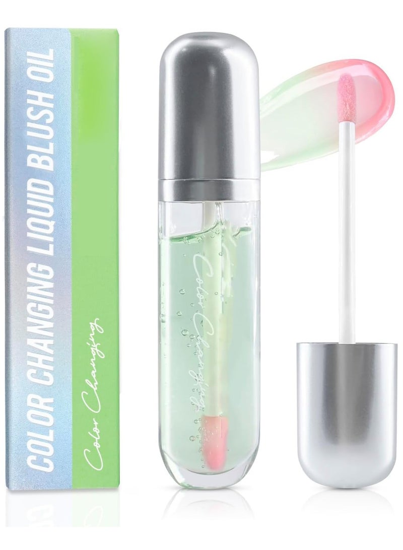 SYOSI Liquid Blush Color Changing Cheek Rouge Blush for Cheeks Glossy Shiny Finish Water-Based Color Pigments Rouge Stick Natural Matte Natural-Looking Soft Blush Liquid Waterproof Lightweight - Image 1