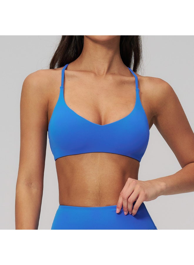 Zechuang Yun Sense Yoga Bra Quick-drying Cross Back Beautiful Back High-intensity Fitness Wear Casual Running Sports Bra 3091