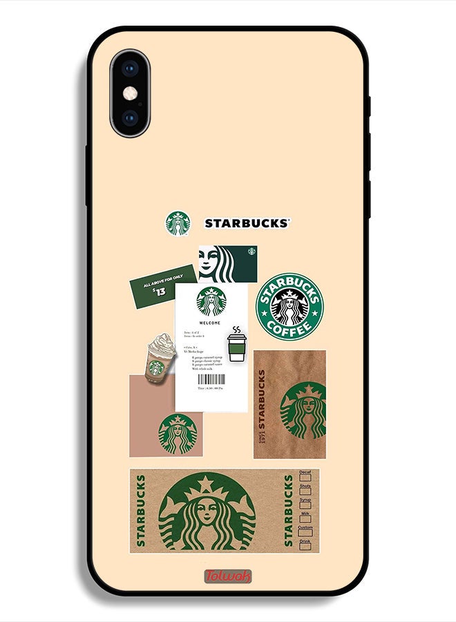 Tolwak Protective Case For Apple iPhone X Coffee Sticker - Image 1