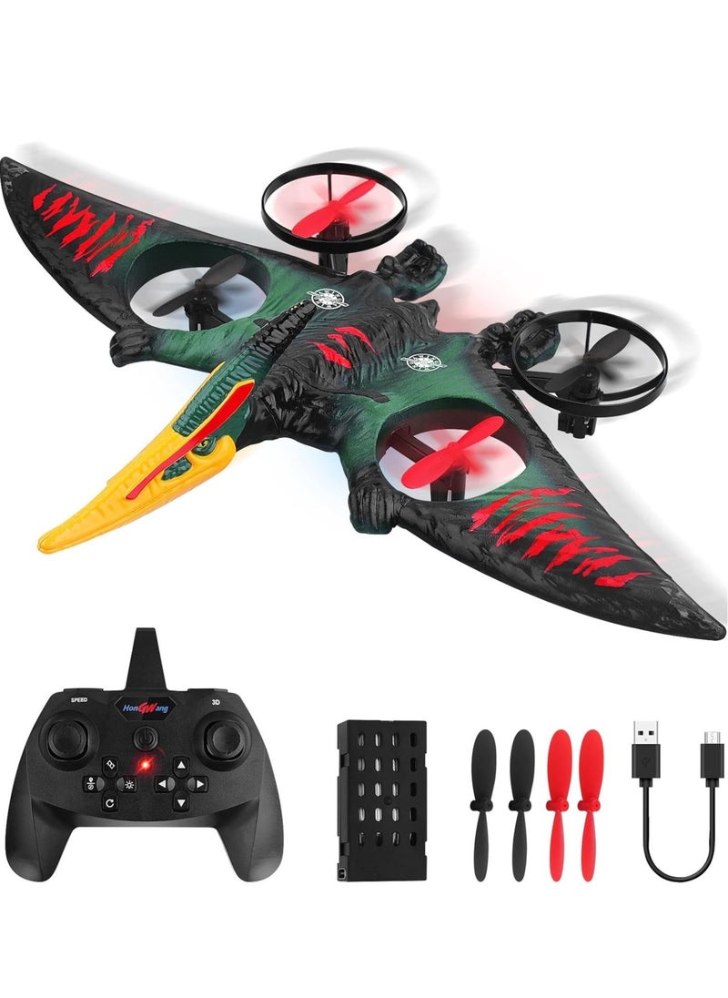 JAJEEK RC Aeroplane 2.4GHz Remote-Controlled Aeroplane L0713 Quadcopter | Floating Fighter Aircraft | RTF for Beginners, Children & Adults | USB Charging, Durable Design, Green - Image 1