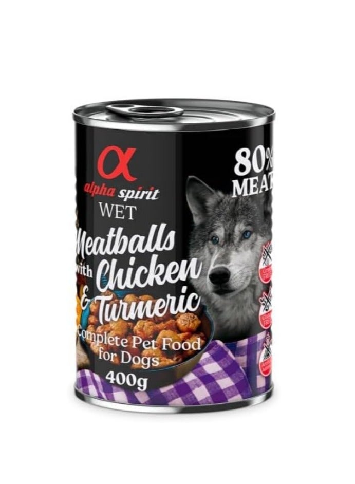 Alpha Spirit Meatballs with Chicken and Turmeric – 400g