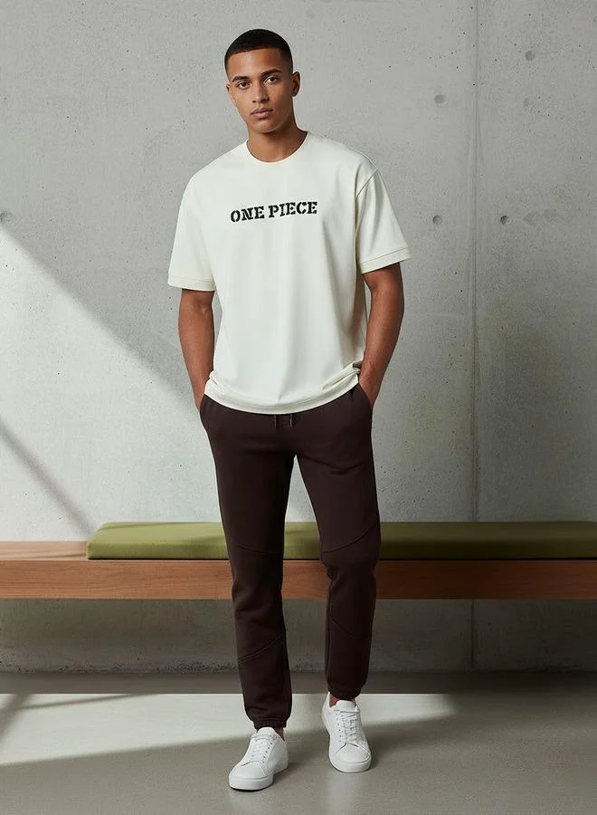 SP Characters Men Regular Fit Crew Neck Short Sleeves One Piece Print T shirt
