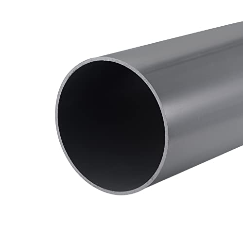 MECCANIXITY أنبوب PVC صلب دائري للأنابيب والتجهيزات 6" ID 13" الطول رمادي عالي التأثير لأنابيب المياه والحرف اليدوية - Image 1