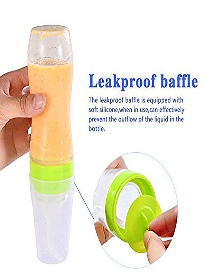 Heights Silicone Squeeze Food Feeder with Plastic Spoon (Green) - Image 4