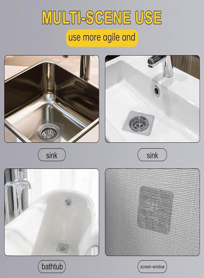 REENTA Disposable Shower Cover Hair Catcher Shower Drain Mesh Stickers, Bathroom, Laundry, Bathtub, Kitchen Sower Drain Floor Sink (Pack of 20) - Image 4