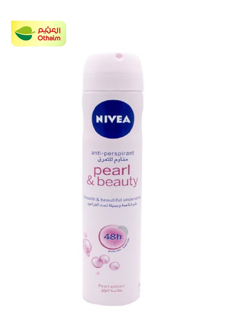 Nivea Pearl & Beauty Antiperspirant Spray for Women, 200ml