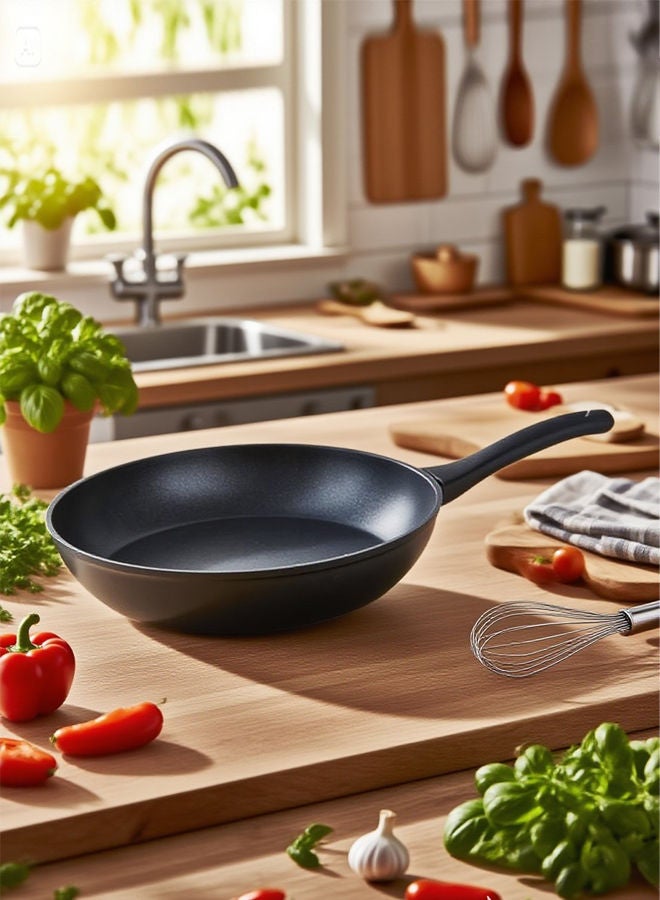 Trust Non-Stick Aluminium Frying Pan With Heat Resistant Handle Black 20cm - Image 2