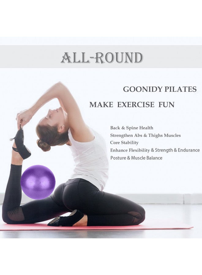 Goonidy Small Pilates Ball, Therapy Mini Workout Core 9 Inch Exercise Bender Pilates, Yoga, Workout, Bender, Training and Physical Therapy, Improves Balance - Image 1