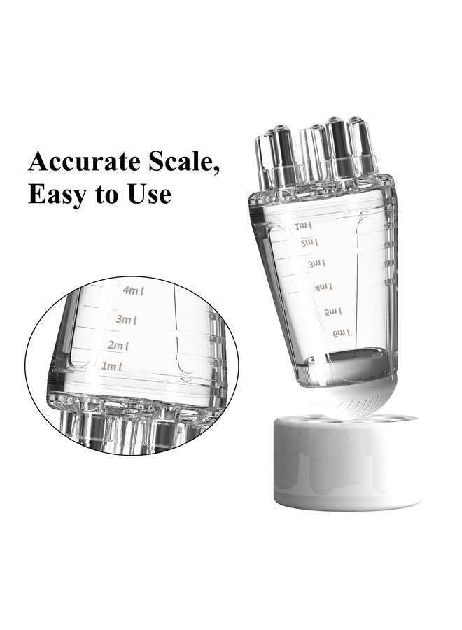 زجاجة توزيع زيت نمو الشعر مع مشط لتدليك فروة الرأس - موزع ذو طرف كروي لسهولة الاستخدام وتدليك فروة الرأس - Image 3