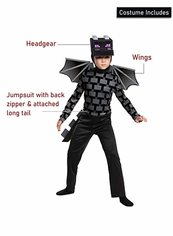 LITTLE SURPRISE BOX Little Surprise Box, Black Baby Dragon, Kids Halloween Costume Fancy Dress Up-4-6Y