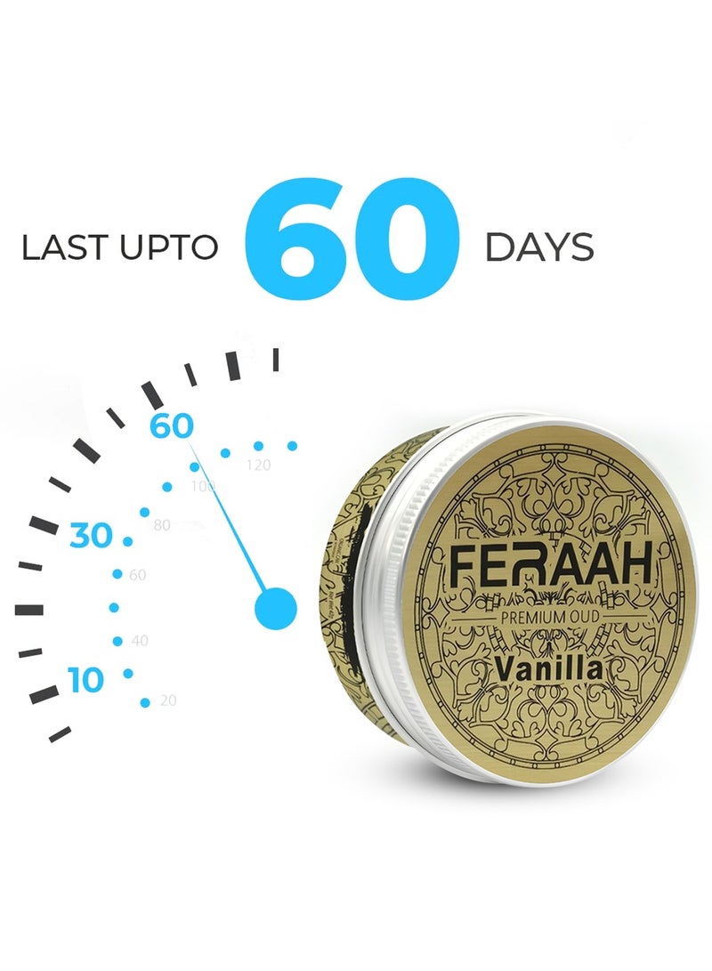 معطر جو برائحة الفانيليا من سلسلة عود من فراه، 42 جم - رائحة عضوية فاخرة للمنزل والسيارة والمكتب - يدوم حتى 60 يومًا - Image 3