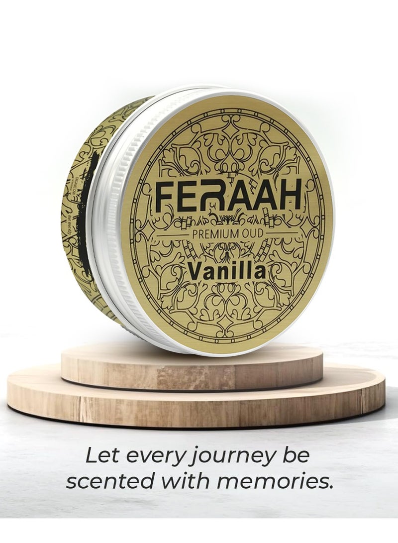 معطر جو برائحة الفانيليا من سلسلة عود من فراه، 42 جم - رائحة عضوية فاخرة للمنزل والسيارة والمكتب - يدوم حتى 60 يومًا - Image 5