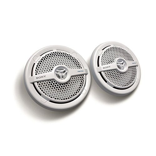 Sony XSMP1621 6 1/2-Inch coaxial 2-way Marine Speaker,White - Image 1
