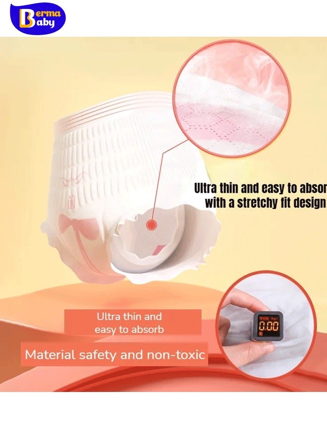 Berma Baby Women's disposable menstrual pants 100% cotton disposable maternity underwear, 5-pack disposable travel daily underwear, ultra-thin breathable menstrual pants, period pants, large size, soft and skin-friendly - Image 3
